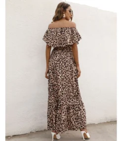 Leopard & Floral Printed Off Shoulder Ruffled Wide Lapel Resort Dress Wholesale Maxi Dresses SDN533198 -Dress Sales Store 8aa956dc ec57 43ec 978e 598a96de7dbc d26cf0ad387b318471a9fc05e57c7cad