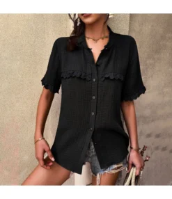 Fashion Lace Stitching Blouse Womens T Shirts Wholesale STN560628