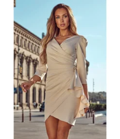 Sexy V-Neck Ruffles Dress Three-Quarter Sleeve Solid Color Wholesale Dresses SDN561494 -Dress Sales Store 8fc3659b 5b6f 46b9 b8a9 4348c8155781 O1CN01DNPBZ61UK88OBUIBu 2099122498 0 cib