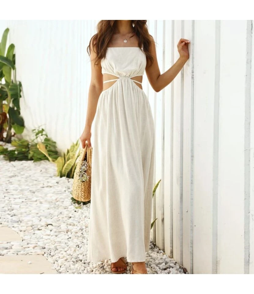 Women Spaghetti Strap Sleeveless Bandage Hollow Out Wholesale Maxi Dresses SDN580503 1 Women Spaghetti Strap Sleeveless Bandage Hollow Out Wholesale Maxi Dresses SDN580503