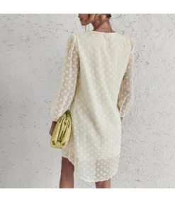 Sexy V Neck Flocking Mini Dress Solid Color Loose Long Sleeve Wholesale Dresses SDN560852 -Dress Sales Store 93f226a0 ab22 494c 960a 2fde519d5968 29614c1eef7460b10400a0f3539629c9