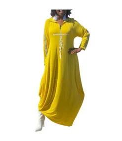 Faith Letter Print Long Skirt V-Neck Loose Casual Dress Wholesale Maxi Dresses In Bulk SD210264