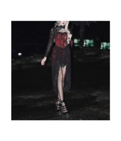 Dark Gothic Stitching Lace Irregular See-Through Dress Wholesale Dresses N461223031300022 -Dress Sales Store 9f44e5a90bcd4b57b6e6afc50114f9ab