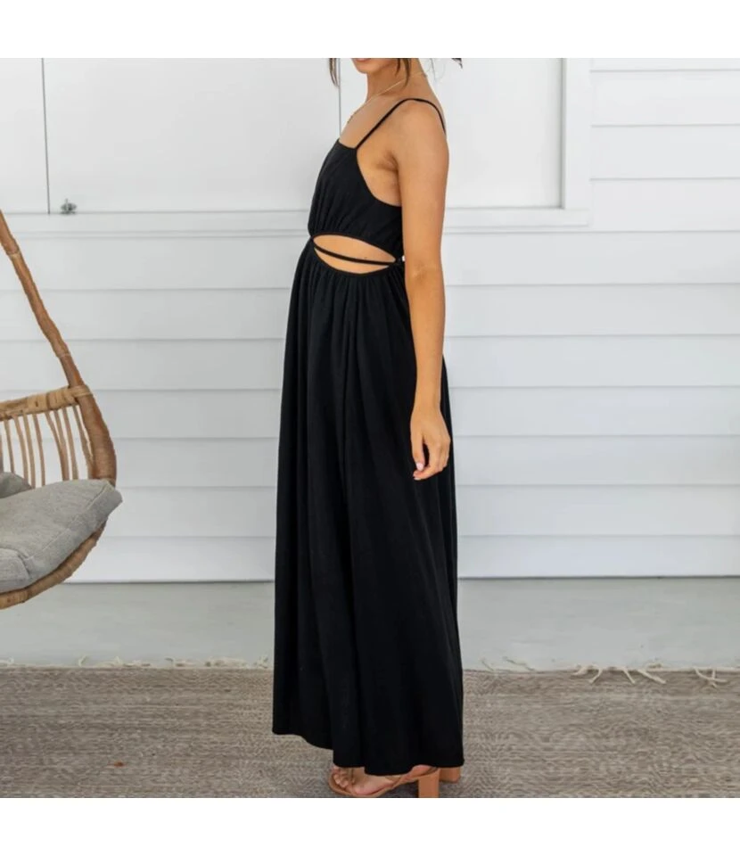 Women Spaghetti Strap Sleeveless Bandage Hollow Out Wholesale Maxi Dresses SDN580503 8 Women Spaghetti Strap Sleeveless Bandage Hollow Out Wholesale Maxi Dresses SDN580503 - Image 8