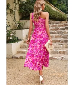 Elegant Sloping Shoulder Flower Print Long Dress Wholesale Dresses V5923041200029 -Dress Sales Store O1CN017beCFK1ND4mwF19GF 2425141535 0 cib