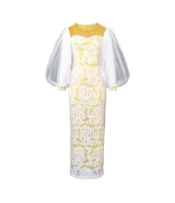 See-Through Round Neck Bubble Sleeve Lace One-Step Dress Wholesale Dresses V5923050600032 -Dress Sales Store O1CN018nuTfX1TGB8xURWWu 2206882922354 0 cib