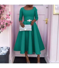 Fashion Solid Color Long Sleeve High Waist A-Line Dress Wholesale Dresses N5923080800075 -Dress Sales Store O1CN01CNeGUS26UcfSmP0o5 4225457665 0 cib 6