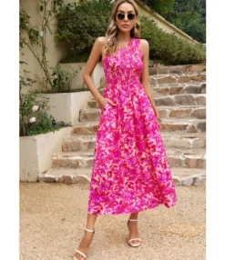 Elegant Sloping Shoulder Flower Print Long Dress Wholesale Dresses V5923041200029 -Dress Sales Store O1CN01DZWsw31ND4mzBM7cY 2425141535 0 cib