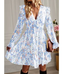 Long-Sleeved Low-Cut Tie Cut-Out Printed Skirt Wholesale Women'S Bottom N4623041200023 -Dress Sales Store O1CN01Gb3CQu1wuaxXxAbFi 3267756368 0 cib