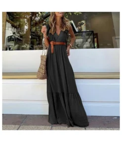 V-Neck Lace Pleated Sleeveless Flowy Dress Wholesale Dresses N462303280017224 -Dress Sales Store O1CN01MVLg532HGO1HeUT2c 2212450069123 0 cib 6