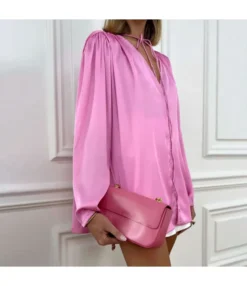 Design Removable Pink Collar Flower Long Sleeve Shirt Wholesale Womens Tops N5323032800051 -Dress Sales Store O1CN01QtNUPm2GztqrsFSm4 2212501819087 0 cib