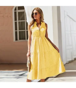 Casual Sleeveless Striped V-Neck Dress Wholesale Dresses V5923050300050 -Dress Sales Store O1CN01XErXQd1wuayp5espJ 3267756368 0 cib 4