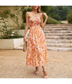 Elegant Sloping Shoulder Flower Print Long Dress Wholesale Dresses V5923041200029 -Dress Sales Store O1CN01YL9oIu1ND4mtcyH9N 2425141535 0 cib 4