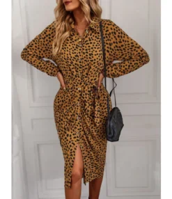 Fashion Long Sleeve Geometric Pattern Print Lace-Up Single-Breasted Dress Wholesale Dresses V5923041200022 -Dress Sales Store O1CN01i4lIho1wuaxcaGUhU 3267756368 0 cib