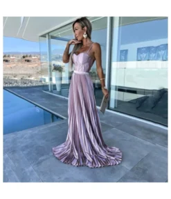 Temperament Mopping Sling Satin Zipper Pleated Party Dress Wholesale Dresses N46723032800112 -Dress Sales Store O1CN01l7R1ef2HGO80jbbz7 2212450069123 0 cib 4