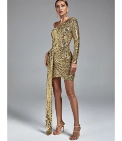 Sexy Slant One Shoulder Sequins Slim Splicing Dress Wholesale Dresses N5923081800035 -Dress Sales Store O1CN01lwiCKr1rRfvPva4qc 2200855815628 0 cib