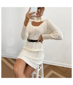 Fashion High Collar Hollow Twist Long Sleeve Sweater Knitted Dress Wholesale Jersey Dresses SDN537230 -Dress Sales Store a60737f5 678a 4667 8603 38d846add393 a44c01bf0699762c0b64957f46cc24a2