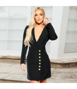 Sexy Deep-V Neck Long Sleeve Button Single Breasted Slim Suit Dress Wholesale Dresses SDN537284 -Dress Sales Store acf71daa 69aa 47d5 905f 6cf8e7075078 ce58060b8259b8fa162543dbc92bd932