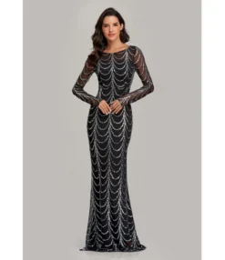 Sequin Slim Party Dress Elegant Party Long Sleeve Fishtail Evening Dress Wholesale Maxi Dresses SDN537007 -Dress Sales Store b24c9066 860b 4e87 909b 530788be1861 ee46e2835084bf1939f7c71f040bf4ba