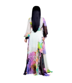 Floral Printed V Neck Chiffon Lantern Sleeve Lace-Up Swing Dress Vacation Casual Wholesale Maxi Dresses SD55498 -Dress Sales Store b2bdaf8a cd31 4859 882d 66f3666c011e 9cfe483109ea5438eed69d08a21d6627