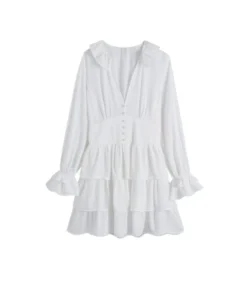 Ruffled Collar V Neck Elastic Waist Long Sleeve Cake Dress Wholesale Dresses SDN533784 -Dress Sales Store b80e5edd 68d5 4c52 802e 1b2171861ff8 f73efa2935b34e1eef7bca81cfea08e9