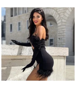 Sexy Patchwork See-Through Raw Edge Slim Fit Tube Top Dress Wholesale Dresses SDN537606 -Dress Sales Store ba911889 f315 4ef9 9b3d c628c88377bf 390c1e470f73678c28422ab35cd45ff4