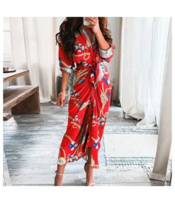 Printing Lace-Up Waist Single-Breasted Ladies T Shirt Dress Wholesale Clothing Vendors SD190539 -Dress Sales Store bcb6201f 4718 4741 87a7 75728ae0a9b8 629AA3D48FF21A3CF2D0D8CDC95061B0