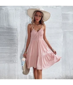 Women Plain Sleeveless Spaghetti Strap V Neck Pleated Wholesale Swing Dresses SD580171 -Dress Sales Store c0c1251b d14e 49ff a511 8ec7a3fc0a18 16fca1e8a38775457d59ed9733f09b4b