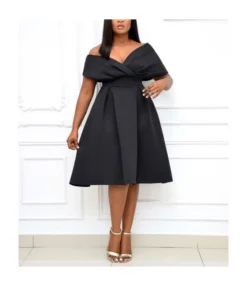 Sexy Short-Sleeved Deep V-Neck A-Line Hem Dress Wholesale Dresses V5923050500008 -Dress Sales Store c91e166d6df8493dba17aff90126e36c 6