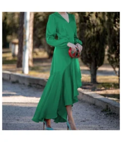 Irregular Ruffled Fashionable Long-Sleeved V-Neck Maxi Dress Wholesale Dresses SDV464122 -Dress Sales Store cf93ac9f 8b61 4b10 ba4b 95795f78f7d7 75daba50403b5b80211389d40f86a949