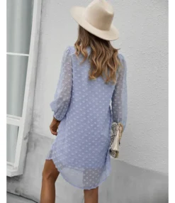 Sexy V Neck Flocking Mini Dress Solid Color Loose Long Sleeve Wholesale Dresses SDN560852 -Dress Sales Store d5e60a7d 3392 4fbf 85ed a59d26685fc9 ef22acfcc56687b286a2cfcb7e779c3b