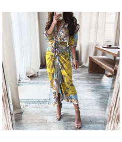 Printing Lace-Up Waist Single-Breasted Ladies T Shirt Dress Wholesale Clothing Vendors SD190539 -Dress Sales Store e09a3f04 89e7 4618 b076 7d6dfdf0f49a DE79465EB9A29D9D0A2AFE476E5ED2D0