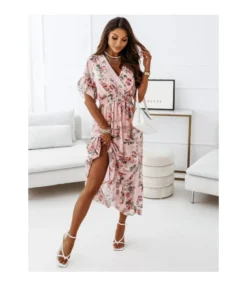 Floral Print Ruffle Sleeve V Neck Elastic Waist Wholesale Maxi Dresses SD203577 -Dress Sales Store e0fffc83 bcfe 4dcd 9a7c 298245231098 5D8C1126F9DFDC0EC1DFB97473F8ED30