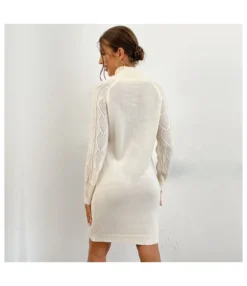 Fashion High Collar Hollow Twist Long Sleeve Sweater Knitted Dress Wholesale Jersey Dresses SDN537230 -Dress Sales Store e55b99ca 4419 44eb 859c 5bd76eae38fc abc43215b908a3899eff762417da292c
