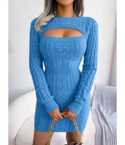 Sexy Cutout Twist Sweater Knitted Dresses Long Sleeve Bodycon Solid Color Wholesale Dresses SDN561559 -Dress Sales Store e8834c6f efc1 4bde 84ef 6440345f5769 d834695e2def896b0c7a629d18225e68