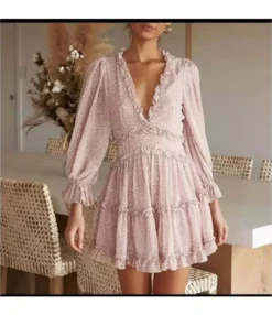 Floral Print Long Sleeve Vacation Dress Wholesale Dresses Backless Puff Sleeves SD203967 -Dress Sales Store ecd48205 7ae1 46a7 bd1f dcfca3ec1591 FFC01153B84F10A1CF1F64F98238F6AE