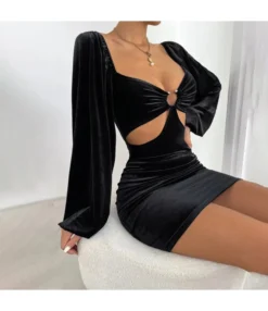Women Bell Sleeve Deep V Neck Hollow Out Wholesale Bodycon Dresses SDN580816 -Dress Sales Store eeca7c2d 5158 4321 a3e8 9176d1cba541 c8d441d47bf9d061ca372eea810bbc68