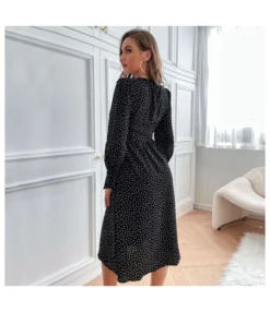Fashion Polka Dot Dress V Neck Long Sleeve Casual Wholesale Dresses SDN561347 -Dress Sales Store ef0a6949 5fab 45cc a04e e7eab042f8f1 O1CN01IIN6fV2FsHZLDhxDA 2502018935 0 cib