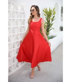 Women Strappy Sleeveless Big Swing Solid Color Wholesale Red Dresses SDN580812 -Dress Sales Store f12eace6 ea05 4c7c aff8 1b52b8b907dd 402dc18ea6057885d5cfb391d42ec20f