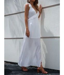 Casuav-Neck Sexy Backless Bowknot Slit White Sling Dress Wholesale Maxi Dresses SDN538990 -Dress Sales Store f4c32aa5 b8b0 4aa1 8852 eac7c03090f8 2b7df70da19abeaad0db7ed6f99c1d9c