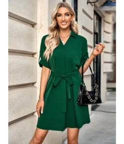 Solid Color Lapel Half Sleeve Casual Shirtdress Wholesale Shirt Dresses SDN539975 -Dress Sales Store f626098c 1040 46d4 82a8 6b0cb895b768 67c3113567831c262ab6799a27c96de6