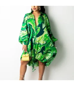 Loose Printing Drawstring Button Down Asymmetrical Shirt Dress SD080525 -Dress Sales Store fcfc8ba5 812e 4e34 9fa3 42fcc18e4f35 86956B432186A025EE0A5AAD6A0DB12D