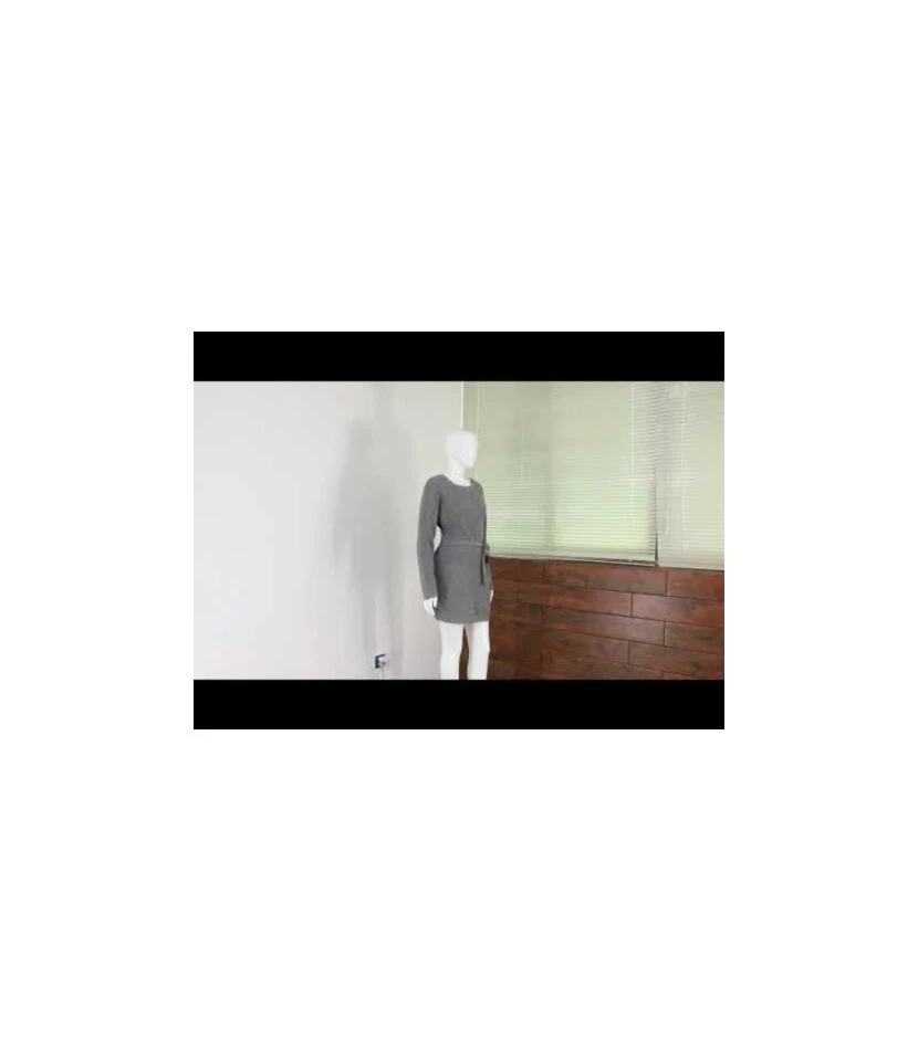 Short Sweater Dress Loose Tie Up Casual 210803431 2 Short Sweater Dress Loose Tie Up Casual 210803431 - Image 2