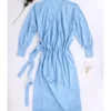 Side Tie Split Plain Knitting Dress