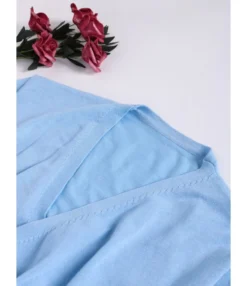 Side Tie Split Plain Knitting Dress 16 Side Tie Split Plain Knitting Dress -Dress Sales Store img 3897